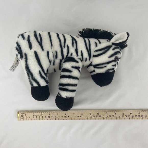 Aurora Destination Nation Zebra 12” Plush Stuffed Animal Toy Jungle Safari - Picture 8 of 8